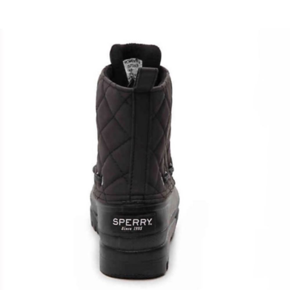 NIB Sperry Top-Sider Gosling Duck Boots Black - Picture 4 of 8